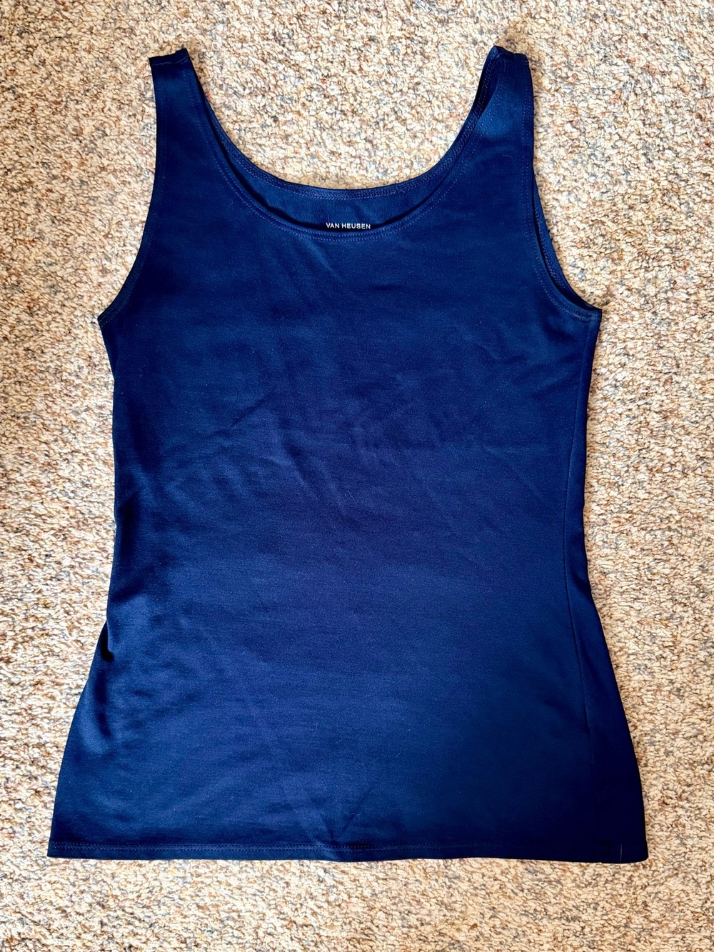 Van Heusen Navy Blue Scoop Neck Tank Top